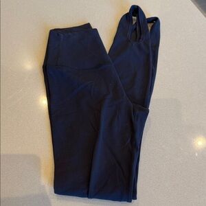 Navy Blue Stirrup Leggings